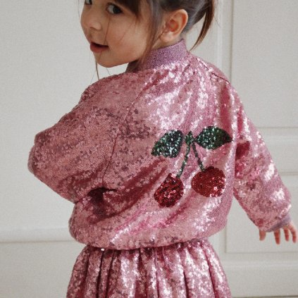 KONGES SLOJD Třpytivý bomber STARLA - BLUSH