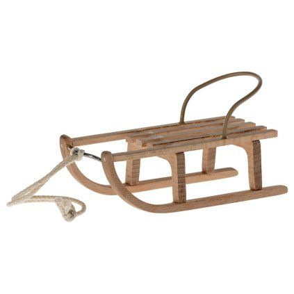 MAILEG Wooden sledge for mice S24