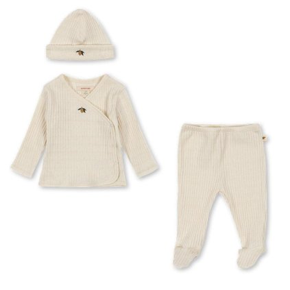 KONGES SLOJD Dárkový balíček pro miminko NIA - GOTS LEMON