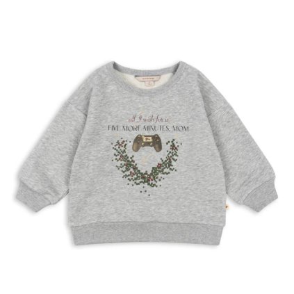KONGES SLOJD Mikina LOU - GREY MELANGE