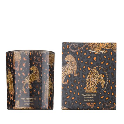VILA HERMANOS Vonná svíčka - Jungletopia Leopard Savage Africa 200g