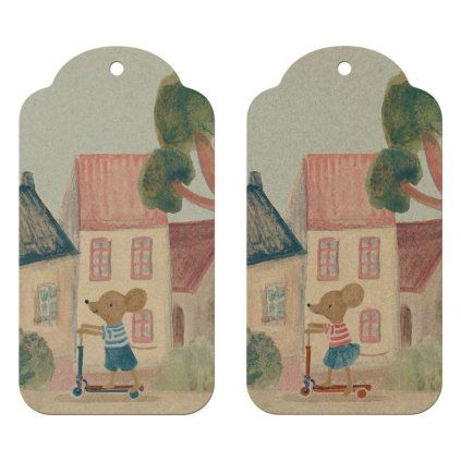 MAILEG Gift tags - Mouse 12pcs