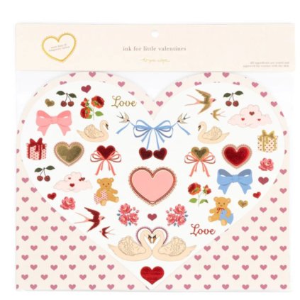 KONGES SLOJD Tetování VALENTINES - RED