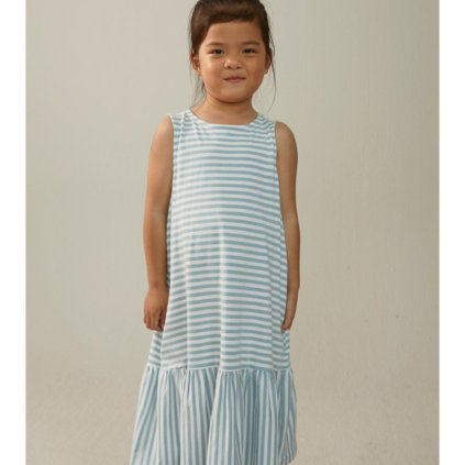 GRAY LABEL Šaty Frill GOTS - Sky