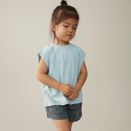 GRAY LABEL Triko Muscle GOTS - Sky