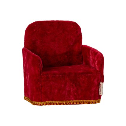 MAILEG Látkové křesílko - red S25