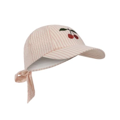 KONGES SLOJD Kšiltovka ELLIE BOW - PEONY STRIPE