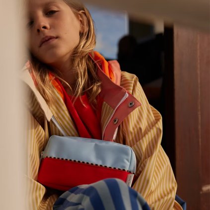 STICKY LEMON Ledvinka small - colourblocking - zissou blue + red hat