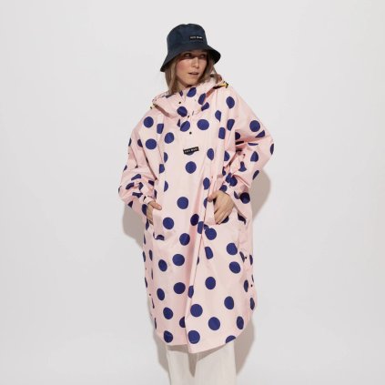 VIVI MARI Kabát do deště Dots powder/blue