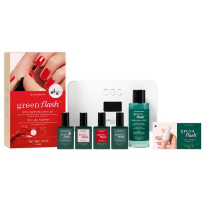 MANUCURIST Sada Green Flash Kit PRO 36W - Poppy Red+Hortencia