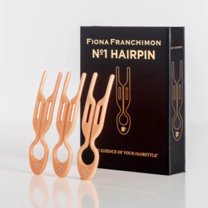 FIONA FRANCHIMON Sada tří vlasových spon - NO.1 Hairpin Peach