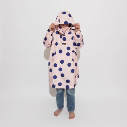 VIVI MARI Dětský kabát do deště Dots powder/blue
