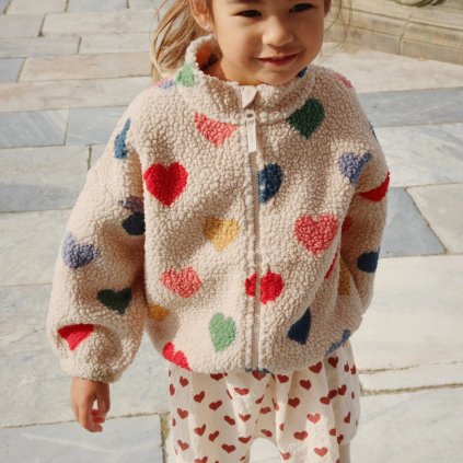 KONGES SLOJD Bunda JODY TEDDY - BON COEUR COLORÉ