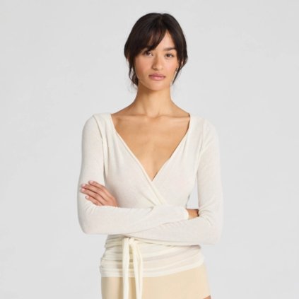 GAI+LISVA Zavinovací top Anne - Off White