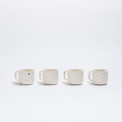 EGG BACK HOME Set hrnečků 4pcs Party 60ml - White