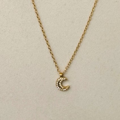 CASSETTE BARCELONA Náhrdelník Minimal Moon White