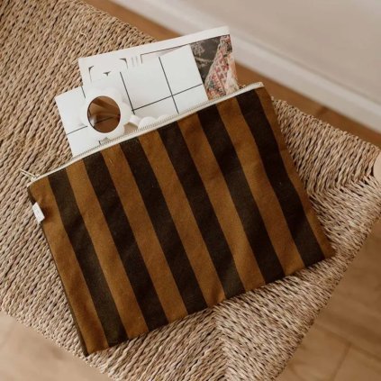 ROSE IN APRIL Pouzdro LILI - Stripes Cumin