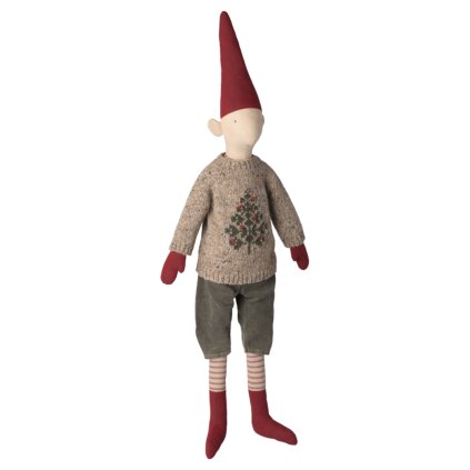 MAILEG Vánoční skřítek - Knitted sweater - Size 5