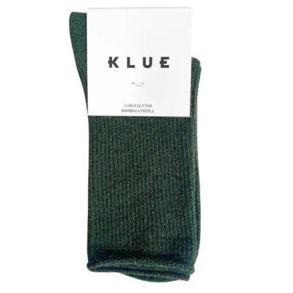 KLUE Třpytivé ponožky Lyocell Green 36-40