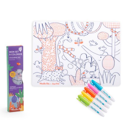 Silikonové prostírání s fixami