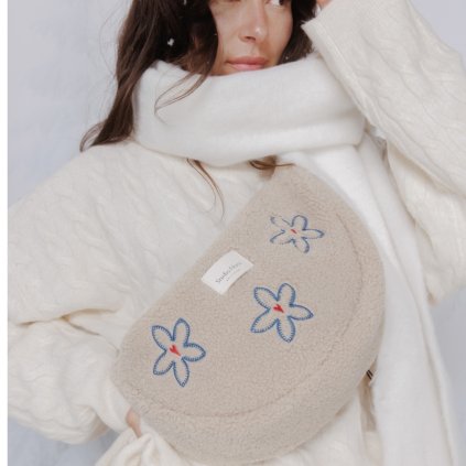 STUDIO NOOS Ledvinka Teddy - Ecru Flower Heart