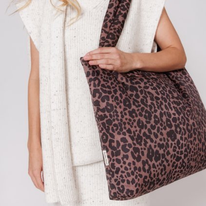 STUDIO NOOS Taška mom bag - Red Leopard