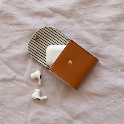 THE STICKY SIS CLUB Pouzdro na Airpods - Sunset orange + brick red +wine red