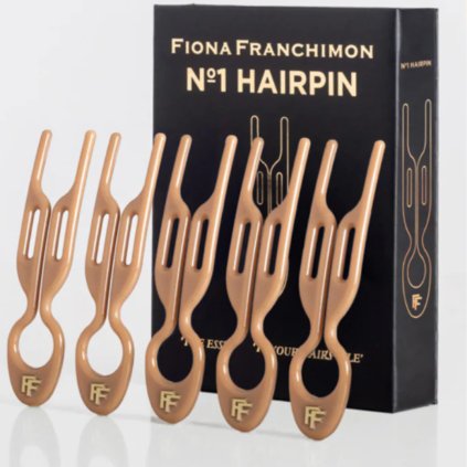 FIONA FRANCHIMON Sada pěti vlasových spon - No 1 Hairpin - Satin Sand