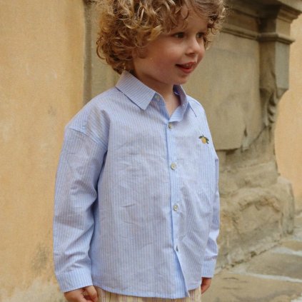 KONGES SLOJD Košile  WES  - BLUE STRIPE