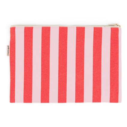 ROSE IN APRIL Pouzdro LILI - Stripes Tomato / Candy Pink