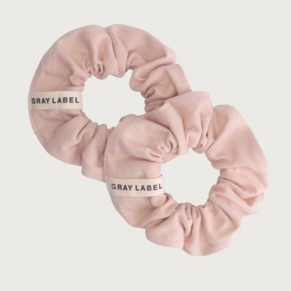 GRAY LABEL Gumičky do vlasů GOTS - Faded Pink