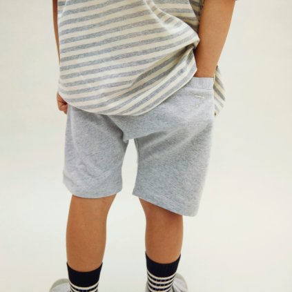 GRAY LABEL Kraťasy GOTS - Grey Melange