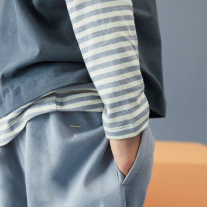 GRAY LABEL Tepláky GOTS - Stone Grey