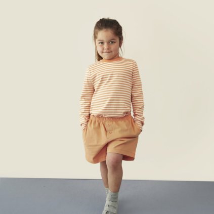 GRAY LABEL Kraťasy Button GOTS - Melon