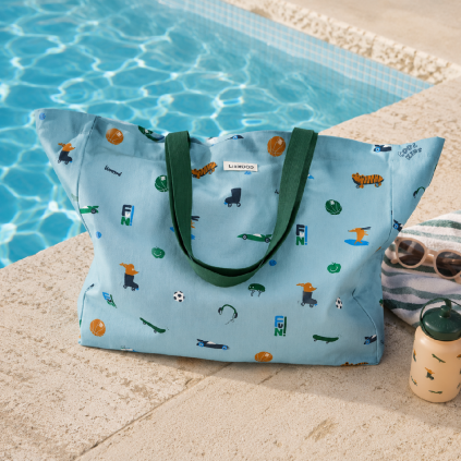 LIEWOOD Taška maxi - Fun / Beach blue