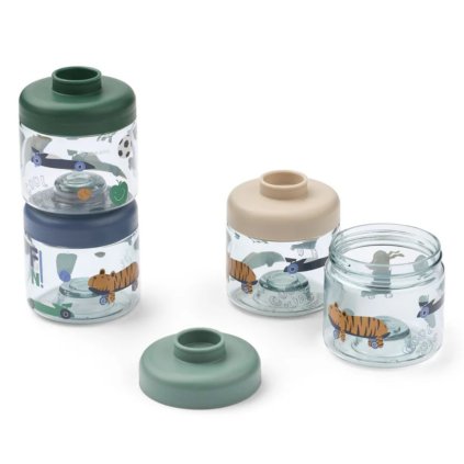 LIEWOOD Krabičky na jídlo Dominique - Fun / Beach blue