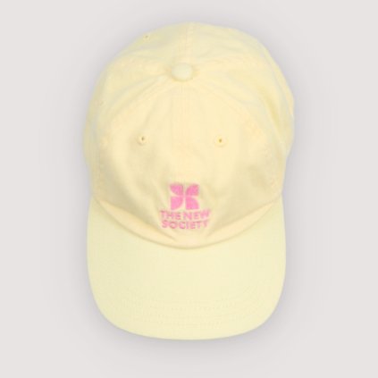 THE NEW SOCIETY Kšiltovka TNS Logo - Soft Lemon