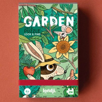 LONDJI Kapesní puzzle Zvířátka na zahradě - 24 pcs  - 24 pcs