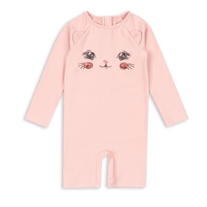 KONGES SLOJD Plavecký overal  KITTY -  POWDER PINK
