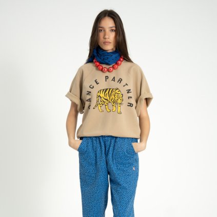 SISTERS DEPARTMENT Dámské tričko light brown - Leopard