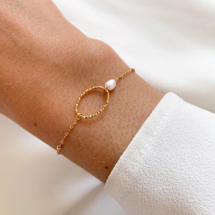 VICTOIRE COLLECTION Náramek Mother of pearl Circle59