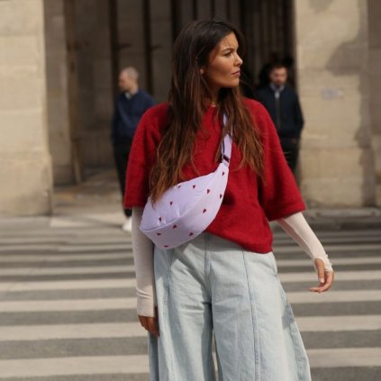 STUDIO NOOS Ledvinka Puffy - Purple Hearts