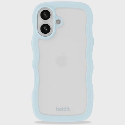 HOLDIT Kryt na mobil iPhone 16 - Mineral Blue/Transparent