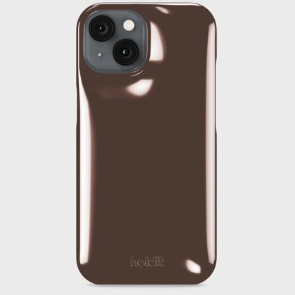 HOLDIT Kryt na mobil Puffy iPhone 16e - Chocolate