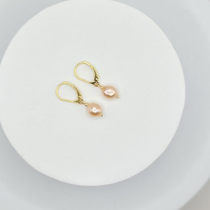 ANISE Perlové náušnice Rose