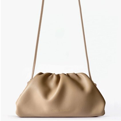FREYA ESTEPHAN Kožená kabelka small - Beige