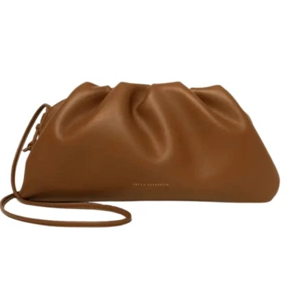 FREYA ESTEPHAN Kožená kabelka medium -  Braun