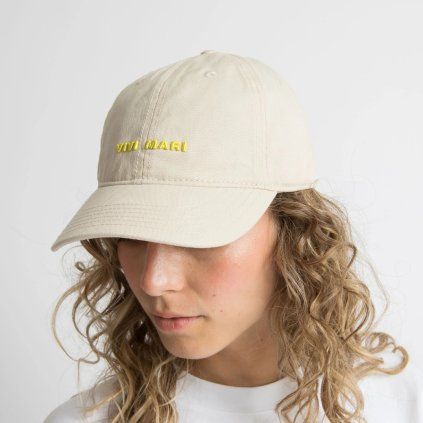 VIVI MARI Kšiltovka solid sand/yellow