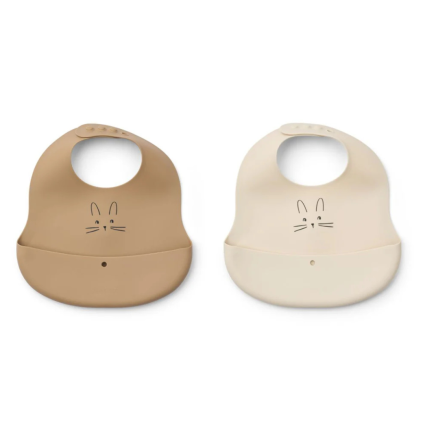 LIEWOOD Bryndák Ember 2-pack - Rabbit Sandy / Oat