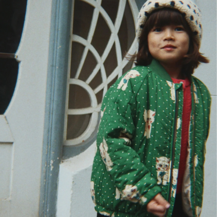 KONGES SLOJD Bomber JUNO - DOT MIAO VERDE